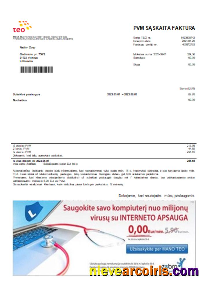 Teo LT utility business bill